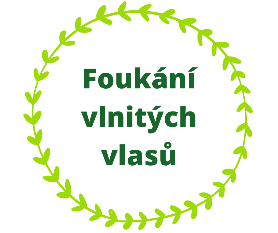 Foukání vlnitých vlasů.